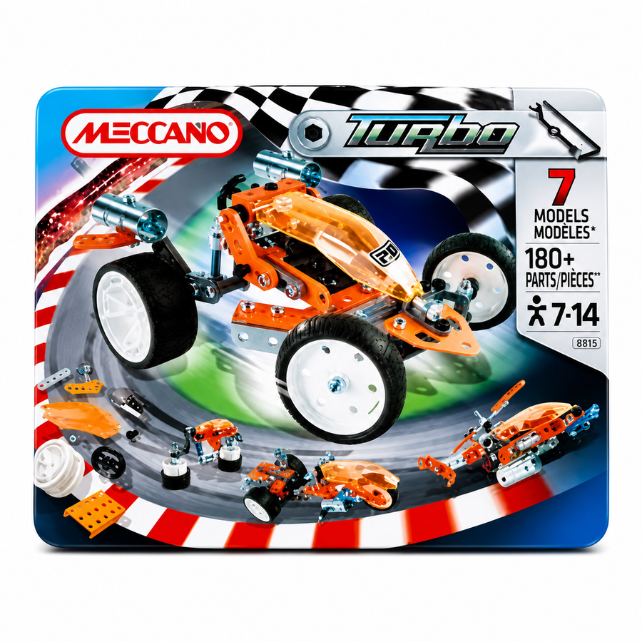 Turbo 7 Models in 1 in Luxe Metalen Koffer - 0351 (Nieuw)
