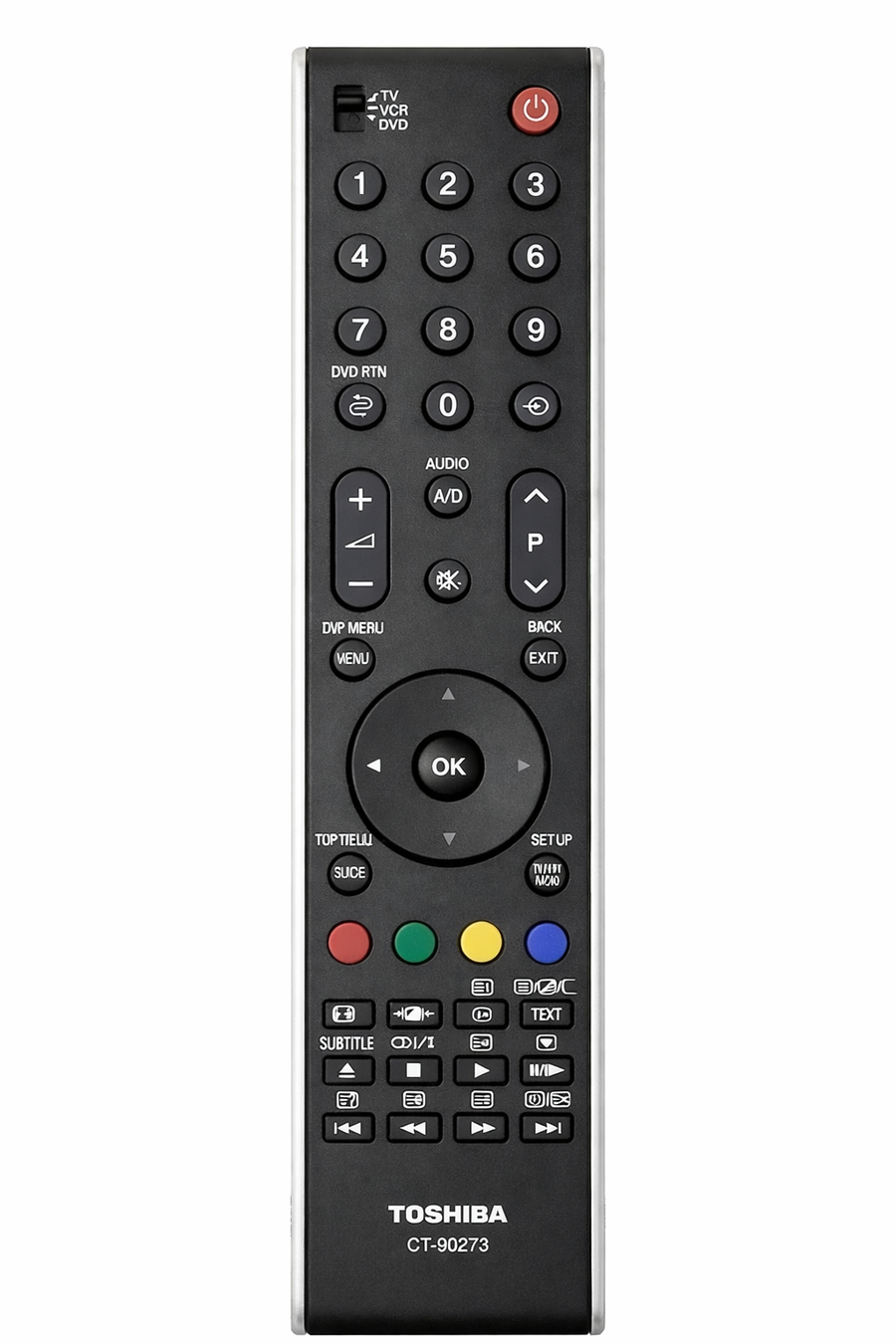 Toshiba-Afstandsbediening / Remote CT-90273 voor Toshiba REGZA (32C3030D/DB/DG, 37C3030D/DG, 37X3030D/DB/DG, 42C3030D/DB, 42X3030D)-tweedehands