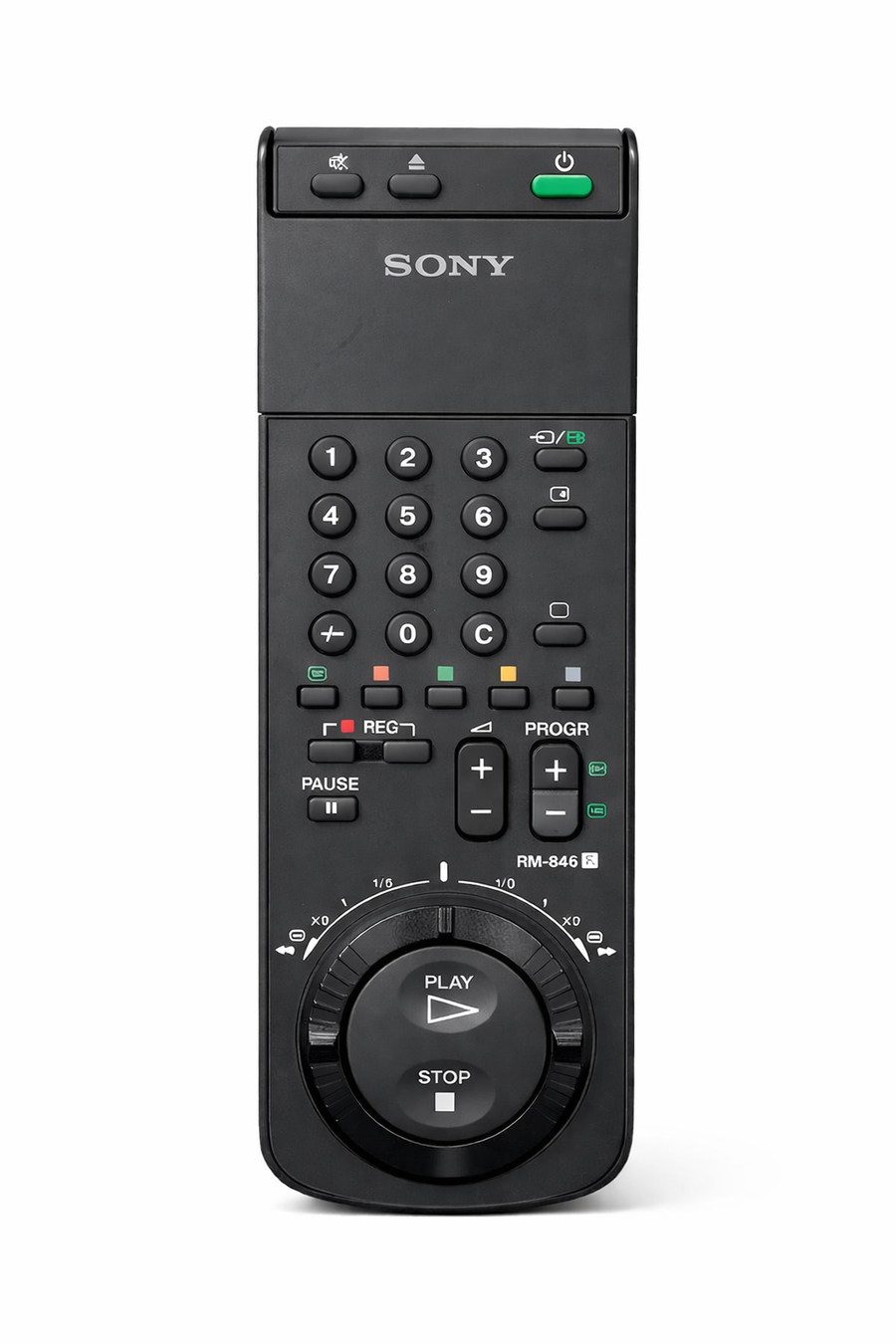 Sony RM-846 afstandsbediening voor Sony tv en videorecorder, voorkant, tweedehands