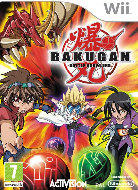 Nintendo Wii Bakugan Battle Brawlers, doos voorkant, tweedehands