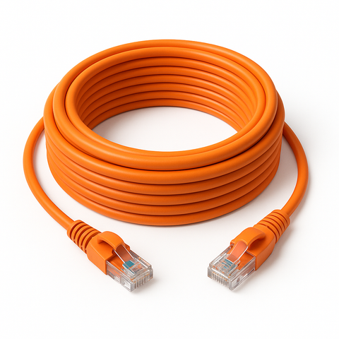 Bandridge-CL740080 RJ45 Male - RJ45 Male Netwerkkabel van 7.5 meter - Oranje (Nieuw)