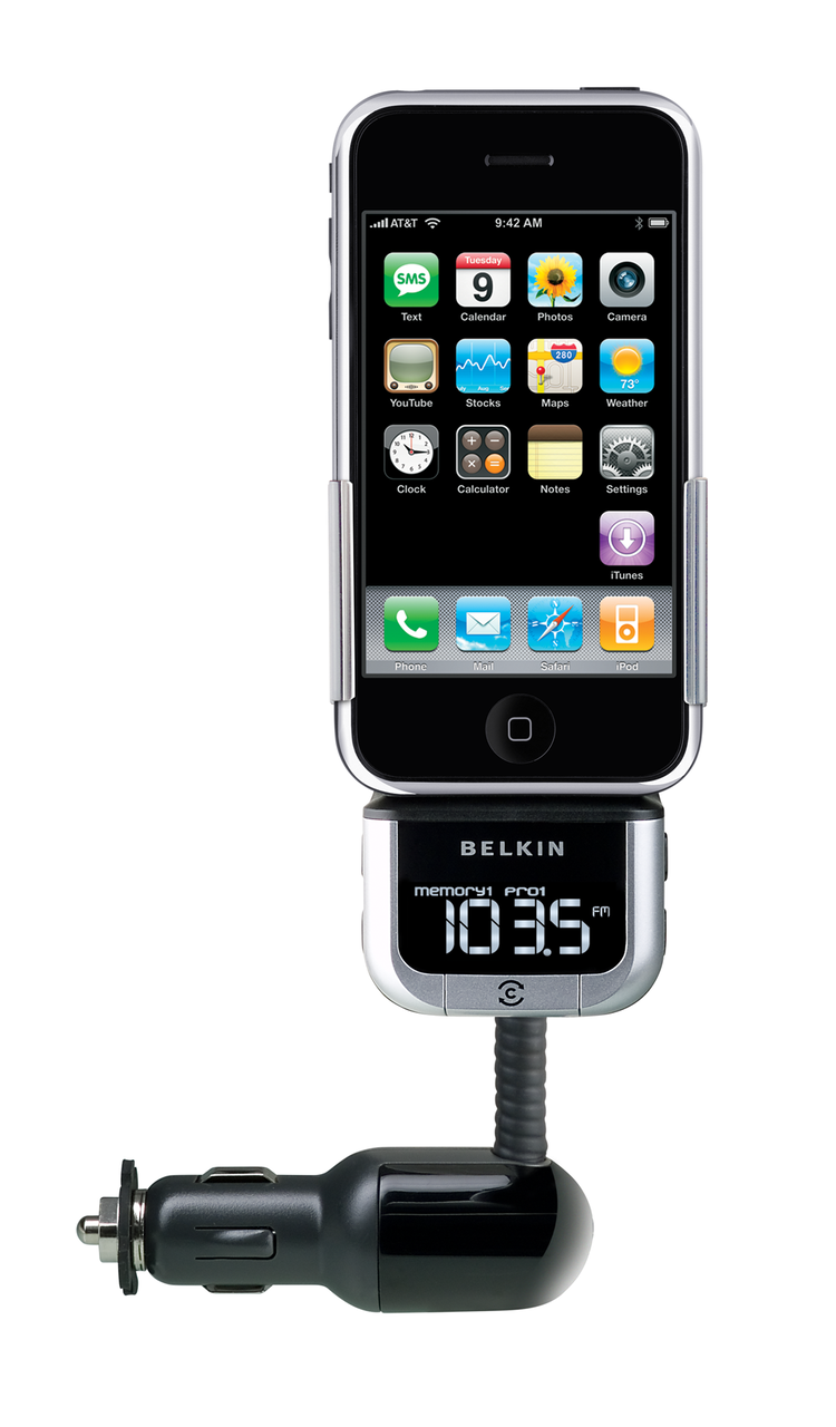Belkin-TuneBase FM Transmitter voor iPod Touch 1/2, Nano 1/2/3 en Classic Tweedehands