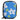 Bilora-Shell Bag I Compact Camera Case - Bloemen/Blauw (Nieuw)