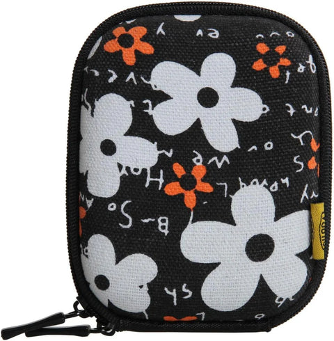 Bilora-Shell Bag IV Compact Camera Case - Bloemen/Zwart (Nieuw)