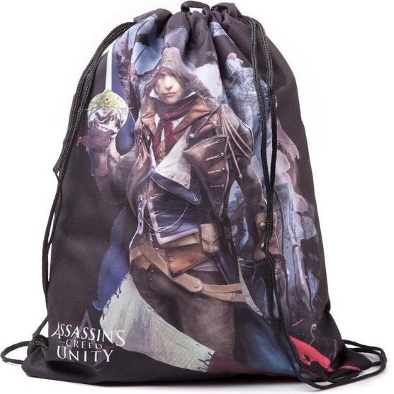 Bioworld Assassin's Creed Unity gymtas met Arno-afbeelding en trekkoorden