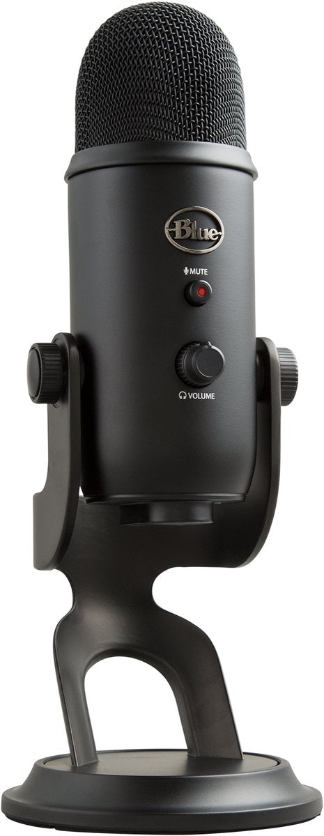 Blue Microphones-Yeti - Microfoon - USB - Studiokwaliteit Streaming en Recording - Blackout (Nieuw)