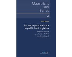Boek-Access to personal data in public land registers-tweedehands