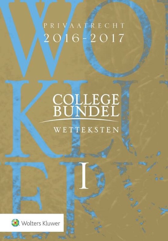 Boek-Collegebundel wetteksten 2016-2017 limited edition-tweedehands
