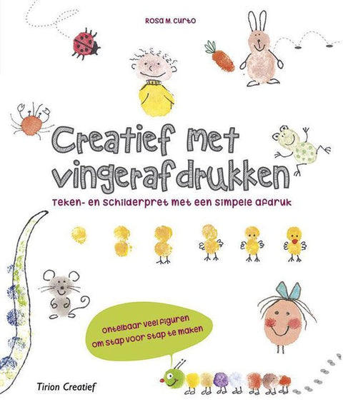Boek-Creatief met vingerafdrukken-tweedehands