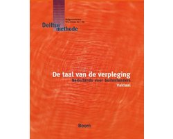 De Delftse methode De taal van de verpleging, J.L. Wesdijk, oranje boekomslag voorkant met alleen tekst, tweedehands