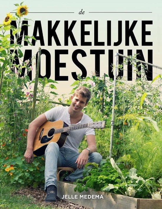 De makkelijke moestuin, Jelle Medema, boekomslag voorkant, tweedehands