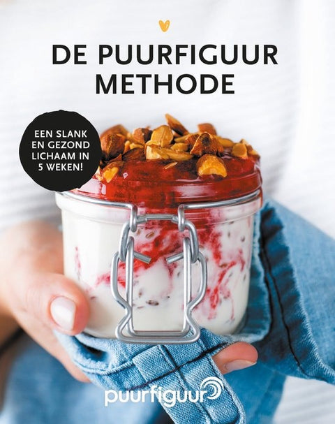 De PuurFiguur Methode, boekomslag voorkant met een pot yoghurt met fruit, tweedehands