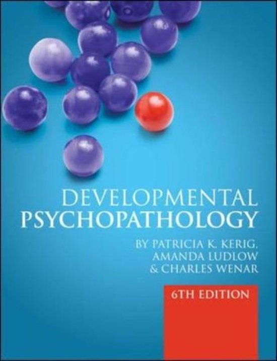 Boek-Developmental Psychopathology-tweedehands