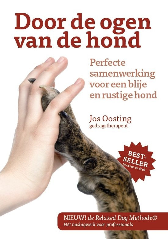 Door de ogen van de hond, Jos Oosting, boekomslag voorkant, tweedehands