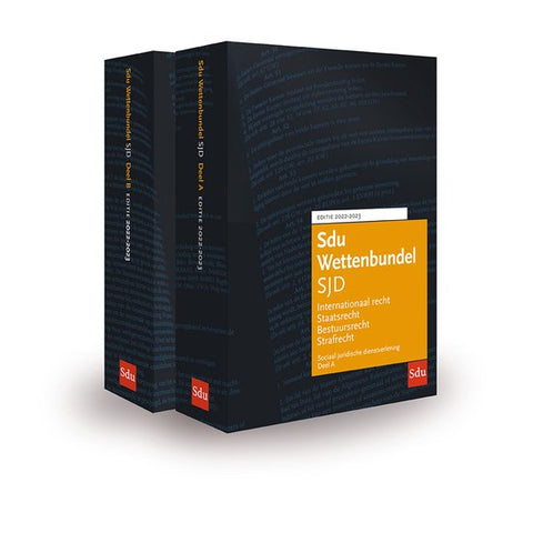 Boek-Educatieve wettenverzameling - Sdu Wettenbundel Sociaal Juridische Dienstverlening 2022-2023 (set 2 delen)-tweedehands