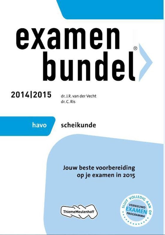 Boek-Examenbundel - Scheikunde Havo 2014/2015-tweedehands