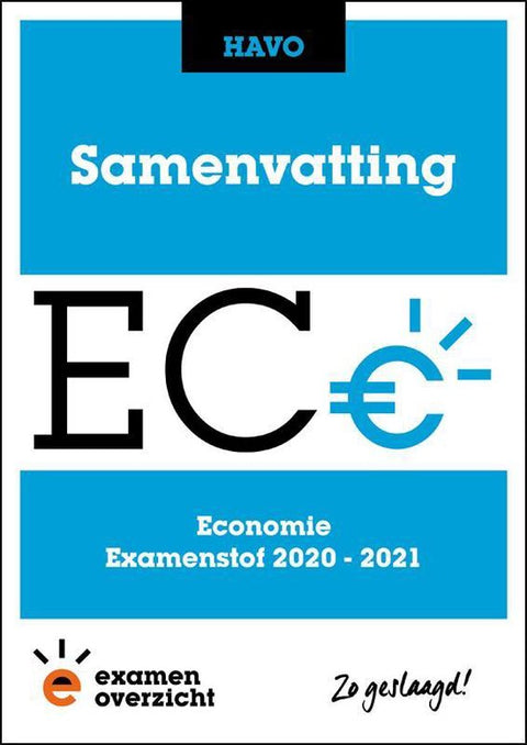 Boek-ExamenOverzicht - Samenvatting Economie HAVO-tweedehands