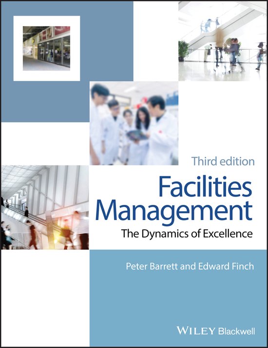 Facilities Management third edition, Peter Barrett en Edward Finch, Wiley Blackwell, boekomslag voorkant, tweedehands