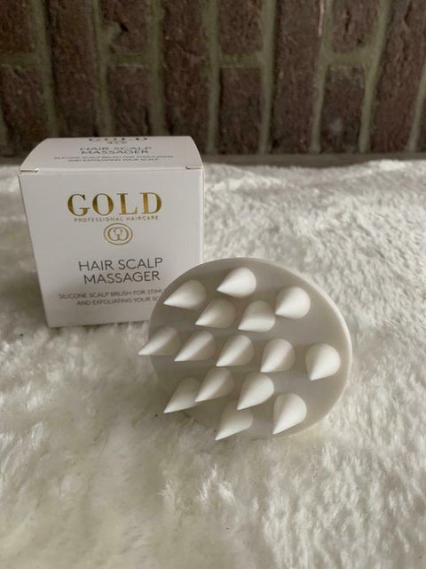 Boek-GOLD Professional HairCare - Hair Scalp Massager - Siliconen borstel-tweedehands