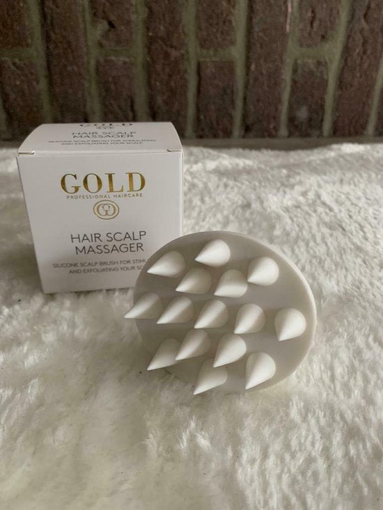 Boek-GOLD Professional HairCare - Hair Scalp Massager - Siliconen borstel-tweedehands