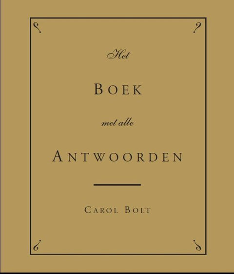 Boek-Het Boek met alle Antwoorden - gouden editie gouden editie-tweedehands