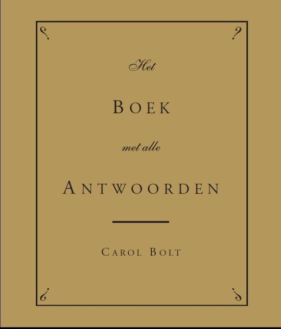 Boek-Het Boek met alle Antwoorden - gouden editie gouden editie-tweedehands