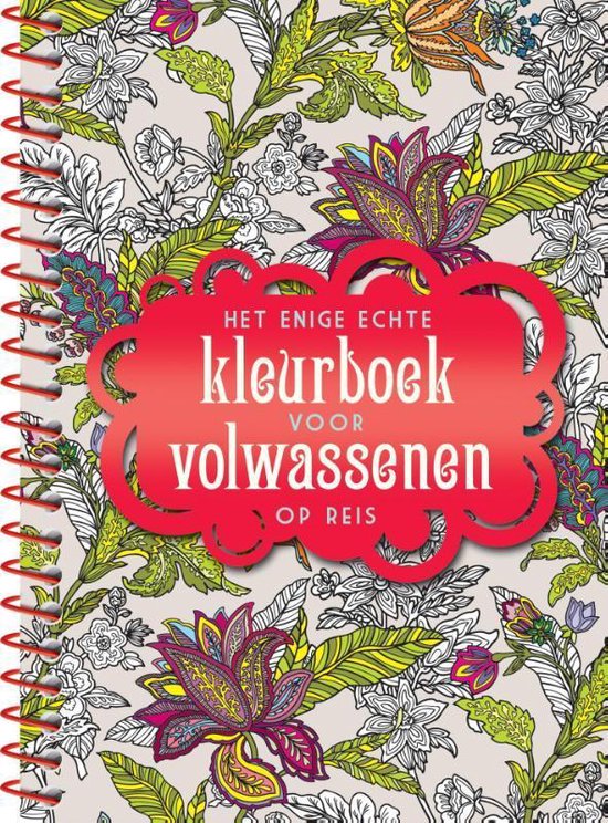 Boek-Het enige echte kleurboek voor volwassenen op reis-tweedehands