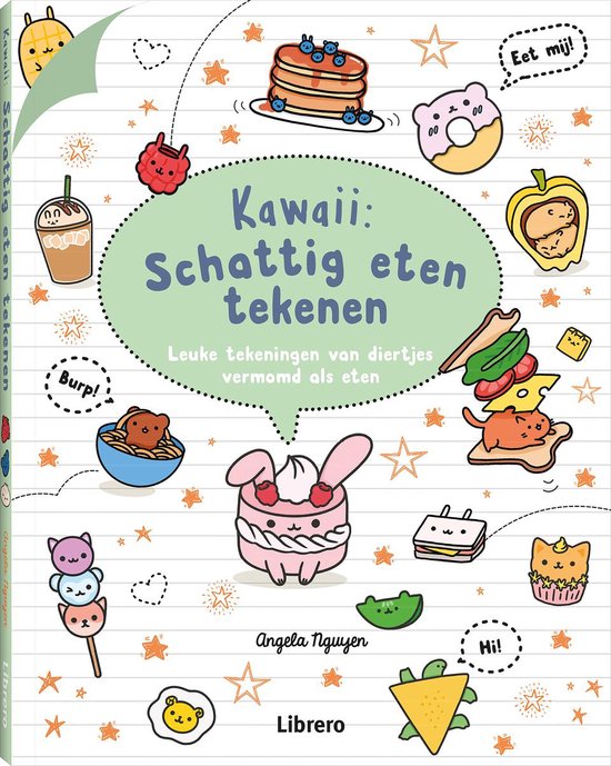 Boek-Kawaii: schattig eten tekenen-tweedehands