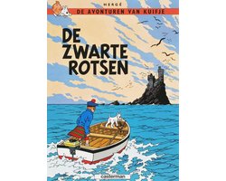 Boek-Kuifje Geb 07 Zwarte Rotsen-tweedehands