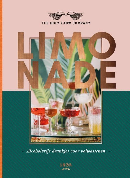 Limonade, The Holy Kauw Company, boekomslag voorkant met glazen drankjes, tweedehands