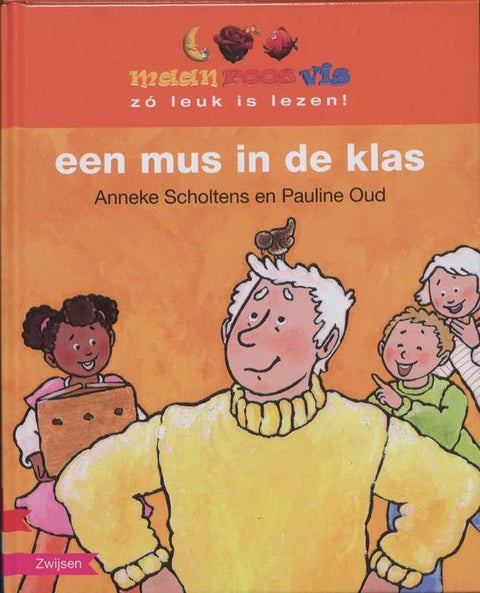 Boek-Maan roos vis - Een mus in de klas-tweedehands