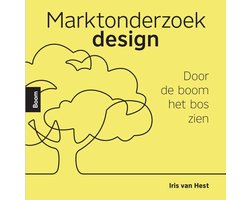 Marktonderzoekdesign, Iris van Hest, door de boom het bos zien, Boom, gele boekomslag voorkant, tweedehands