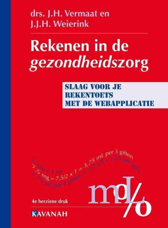 Boek-Rekenen in de gezondheidszorg-tweedehands