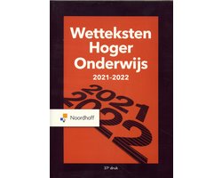 Boek-Wetteksten hoger onderwijs 2021-2022-tweedehands