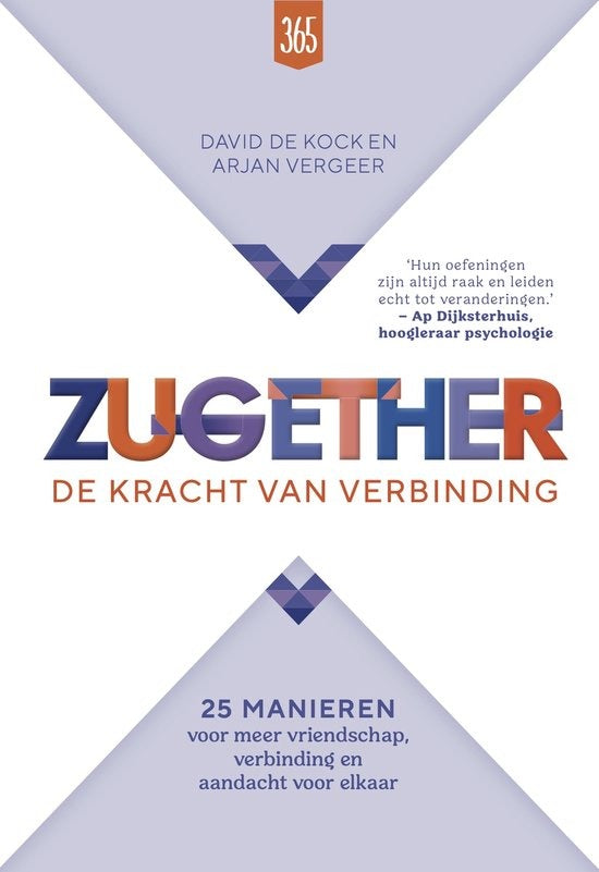 Zugether de kracht van verbinding, David de Kock en Arjan Vergeer, lila boekomslag voorkant, tweedehands
