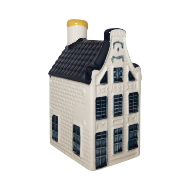 Bols KLM huisje 13, Delfts blauw miniatuurhuisje, voorkant, tweedehands