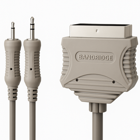 Brandrige-RCA / Jack (3.5mm) naar Scart kabel - 5 Meter (Nieuw)