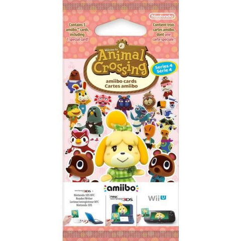 Animal Crossing Amiibo Kaarten Booster Pack - Series 4 - 3 Kaarten