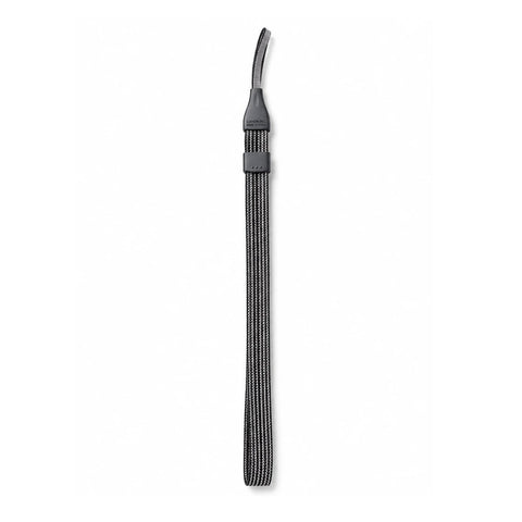 Canon Camera Wrist Strap polsband, zwart-grijs, hele band met zwarte schuifring en dunne lus, tweedehands