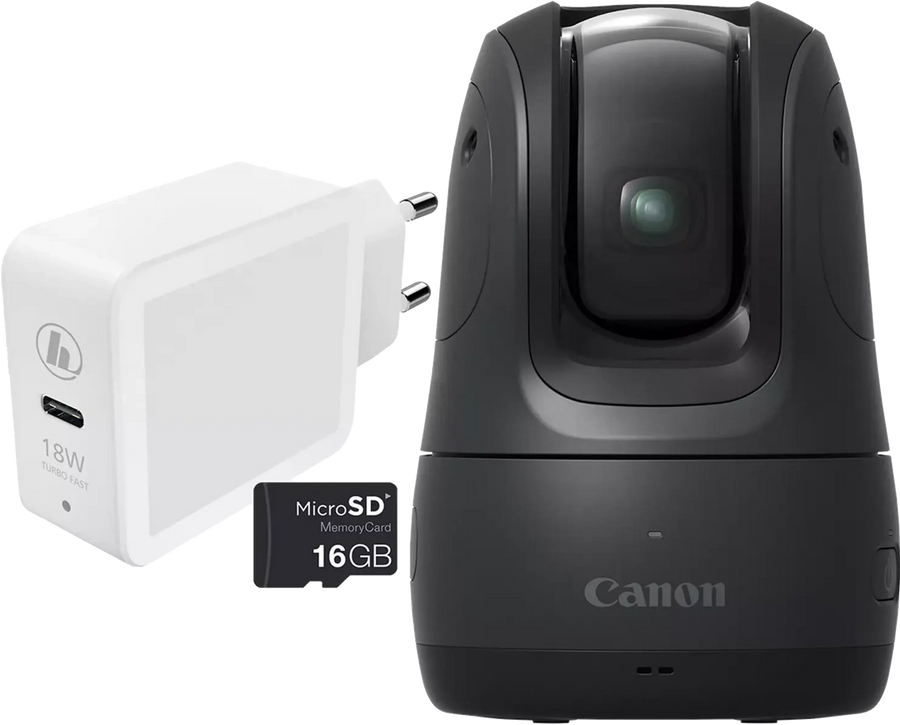 Canon-Canon PowerShot PX Essentials Kit Digitale Camera - Zwart (Nieuw)