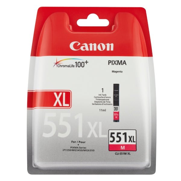 Canon CLI - 551XL BK - Inktcartridge - Magenta (Nieuw)