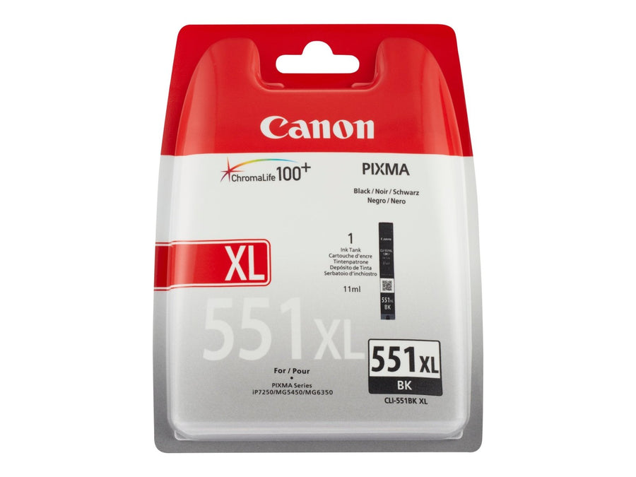 Canon CLI - 551XL BK - Inktcartridge - Zwart (Nieuw)