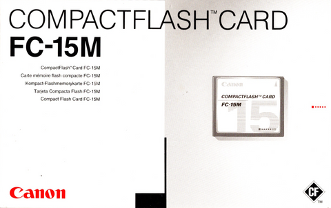 Canon-CompactFlash Card - FC-15M - 15MB (Nieuw)