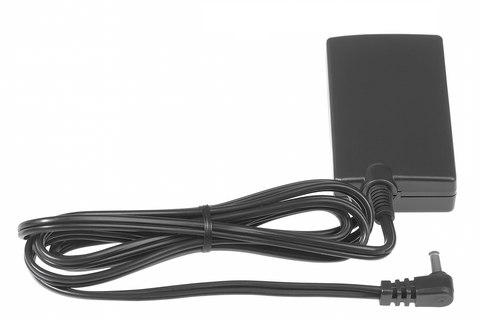 Canon DC-100 koppelstuk dummy accu voor netstroomadapter, zwart, accuvormig blok met kabel en haakse plug, tweedehands