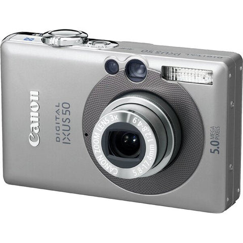 Canon-Digital IXUS 50 Digitale Compact Camera - Zilver Tweedehands
