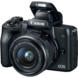 EOS M50 Systeemcamera + 15-45mm IS STM Lens - Zwart