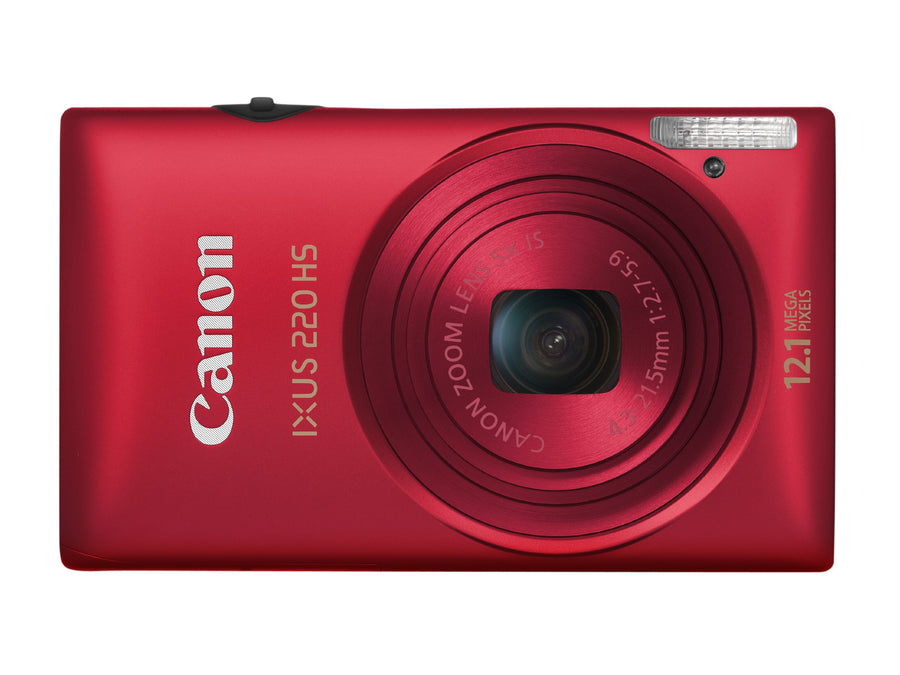 Canon-IXUS 220 HS Digitale Compact Camera - Rood - Met Barst in Scherm (In doos) Tweedehands