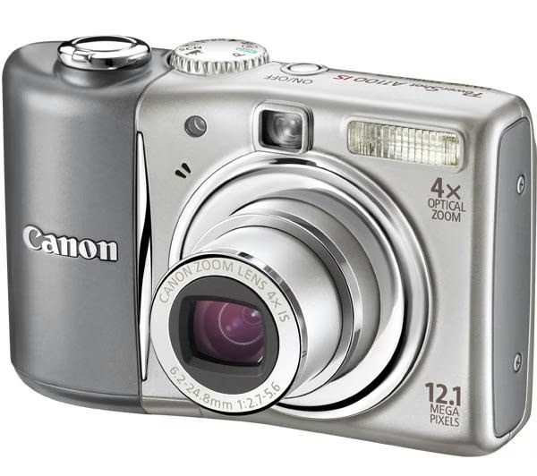 Canon-PowerShot A1100 IS Digitale Compact Camera - Zilver Tweedehands