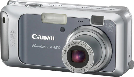 Canon-PowerShot A450 Digitale Compact Camera - Zilver Tweedehands