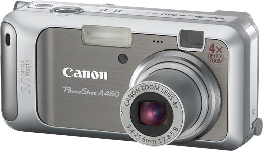 Canon-PowerShot A460 Digitale Compact Camera - Zilver Tweedehands
